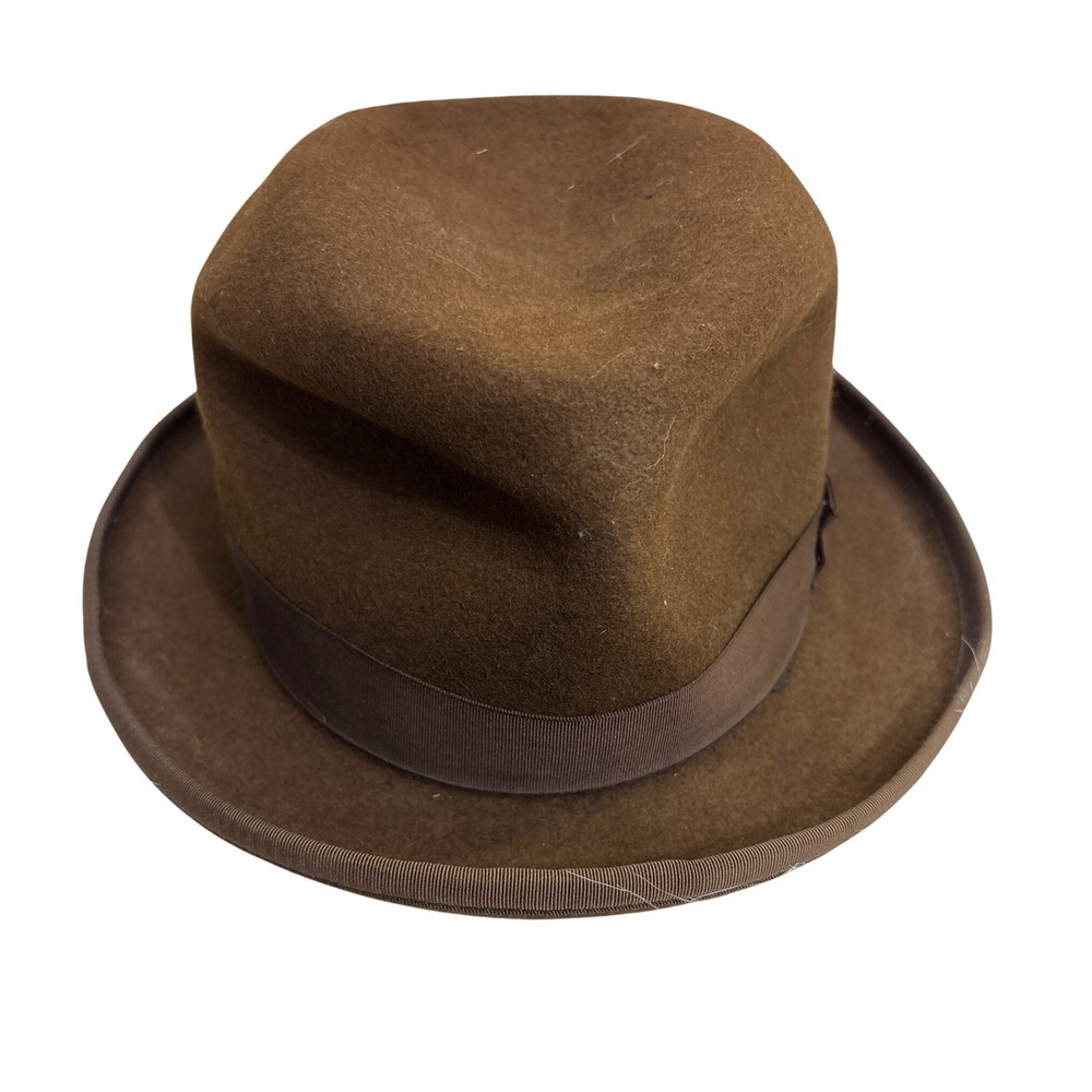 Bordese Furs‎ Quality Superior Men's Brown Felt Fedora Hat Size 7
